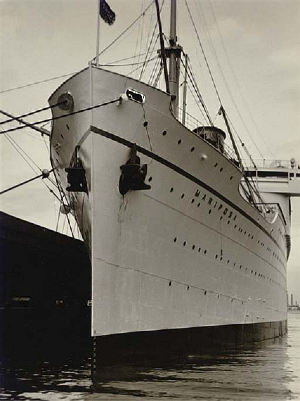 #php.03407 Photo SS MARIPOSA MATSON LINE PAQUEBOT OCEAN LINER 