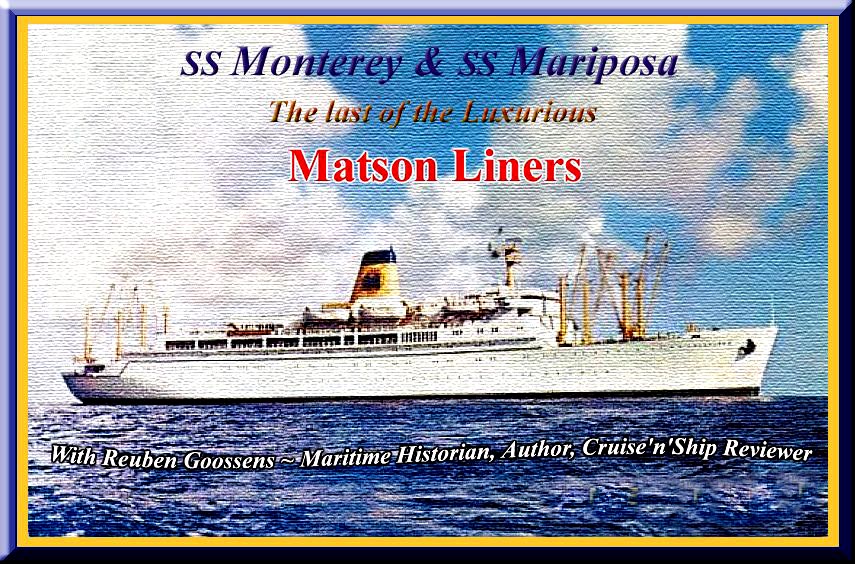 #php.03407 Photo SS MARIPOSA MATSON LINE PAQUEBOT OCEAN LINER 