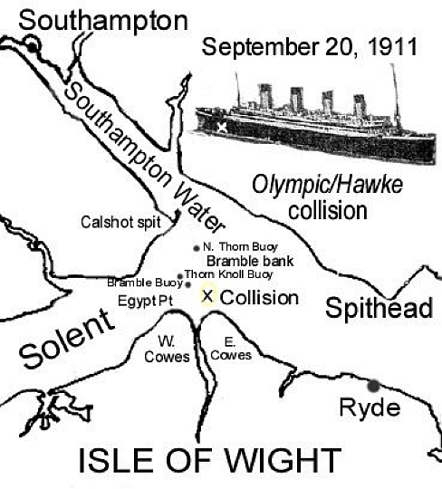 RMS Olympic and the Nantucket lightship collision 