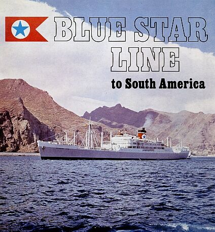 6X4 Photograph 10X15 Ship Photo Blue Star Line Ship ARGENTINA STAR 