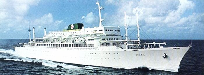 On Board the S.S. Brazil, Dinner Menu, 1949 -  Ireland